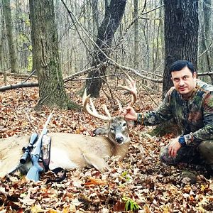 Deer hunt Pennsylvania woods