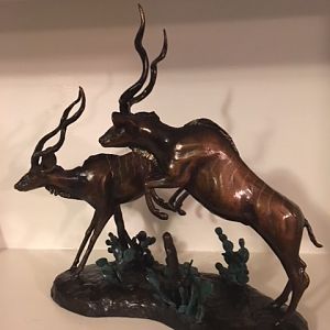 Sculptured Jumping Kudu's