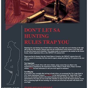 Don’t Let South Africa Hunting Rules Trap You!