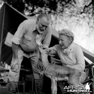 Ernest Hemingway and his wife mary