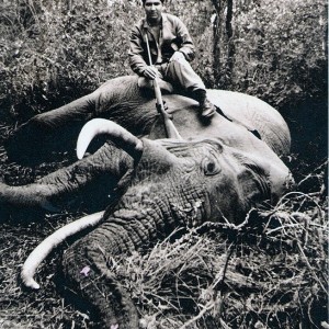Elephant Hunter East Africa circa 1960