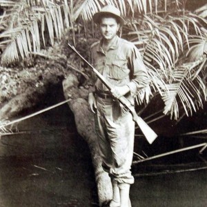 Tony Sanchez-Arino on his first elephant hunt in Gabon, 1952