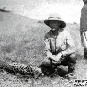 Kermit Roosevelt and the leopard