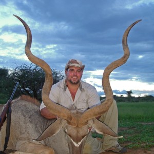 Kudu hunted in Namibia 56 1/2 inches