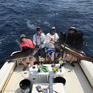 Guatemala sailfish double!