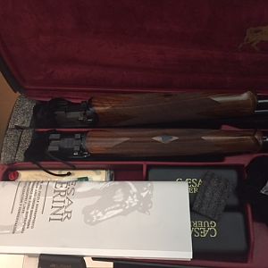 Ceasar Guerini Magnus 20/28 ga combo 2 barrel set Double Rifle