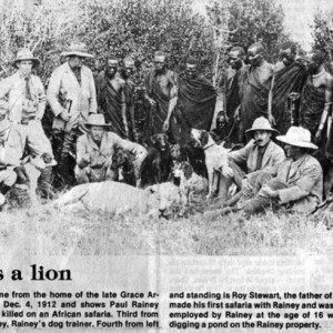 Rainey gets a Lion