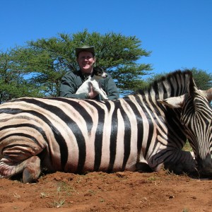 Hunting Zebra in Namibia