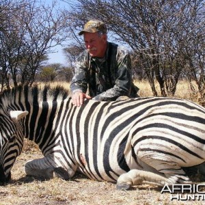 Hunting Zebra in Namibia