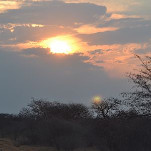 Sunset in Namibia