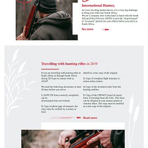 Travelling with hunting rifles in 2019