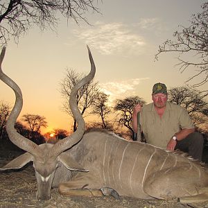 Lovely Sunset on a 60" Kudu bull
