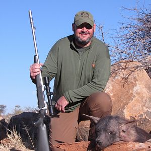 Hunting Brown Hyena in Namibia