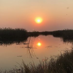 Sunset over the Caprivi