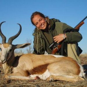 Springbok hunted in Namibia