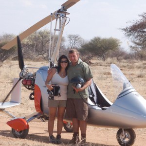 Gyro-copter flight in Namibia