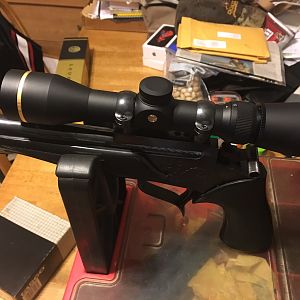 T/C Contender in .223 with Leupold 2.5-8x scope.