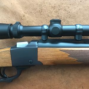 7x57 Rifle with steel Leupold rings keep the 1.5-5 scope nice and low