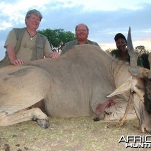 Eland hunted in South Africa