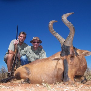 Hartebeest hunted with Hartzview Hunting Safaris