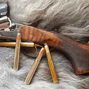 Krieghoff Classic in 470 NE Double Rifle with Aimpoint Micro