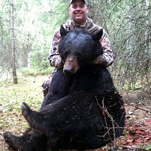 450lb Bear Bow Hunting Saskatchewan Canada