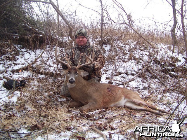 Buck hunted with black powder