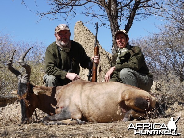 Hunting Red Hartebeest in Namibia