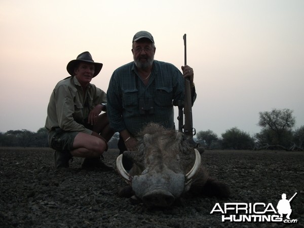 Hunting Warthog in Namibia