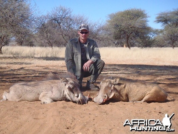 Hunting Warthog in Namibia