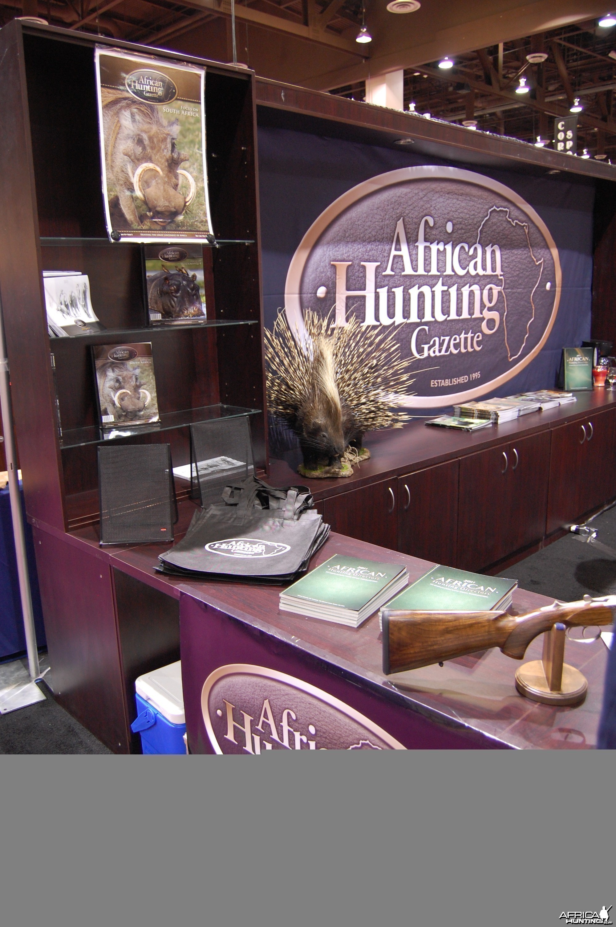 African Hunting Gazette booth at Safari Club Convention 2011