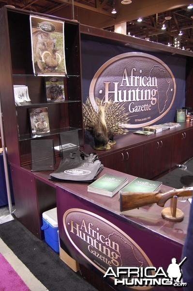 African Hunting Gazette booth at Safari Club Convention 2011