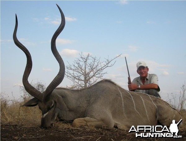 56 inch Kudu hunted in Mozambique