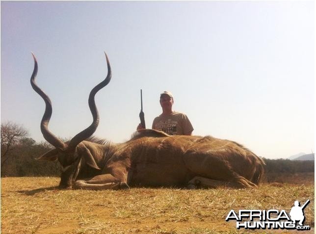 55.5 inch Kudu Hunted in South Africa Limpopo Province