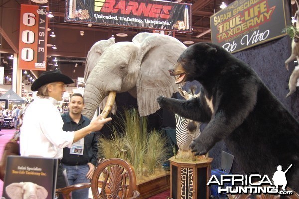 Taxidermy at Safari Club International Convention