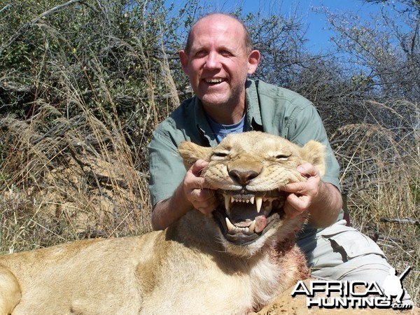 Hunting Lioness in Mozambique