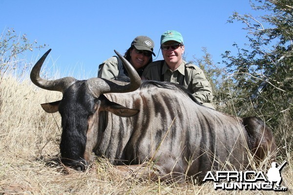 Hunting Wildebeest in Namibia