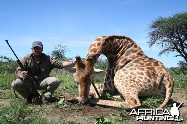 Hunting Giraffe in Namibia