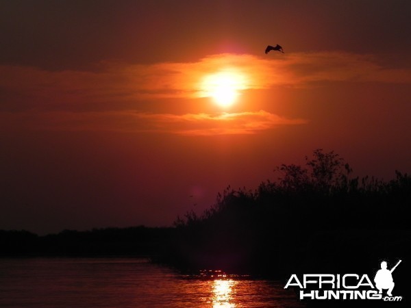 Sunset Caprivi Namibia