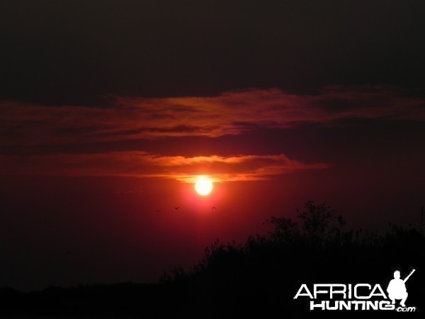 Sunset Caprivi Namibia