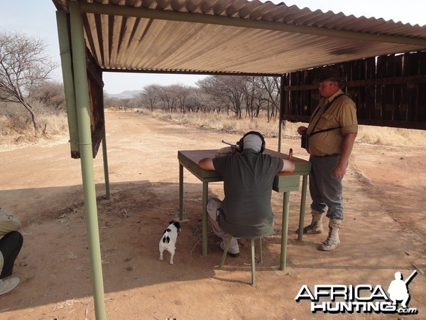 Shooting Range at Ozondjahe Hunting Safaris