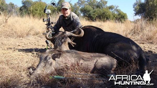 Hunting trip South Africa - my first Blue Wilderbeest and Warthog