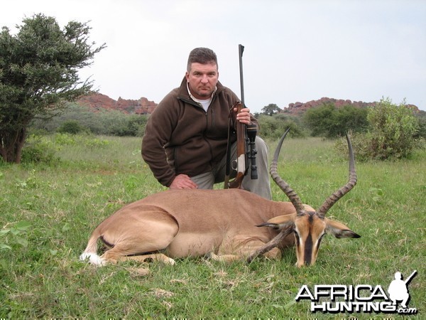 Hunting Black-faced Impala in Namibia