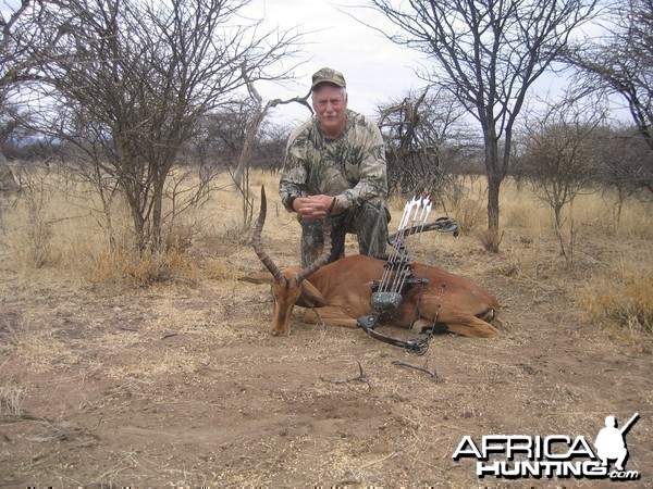 Bowhunting Impala in Namibia