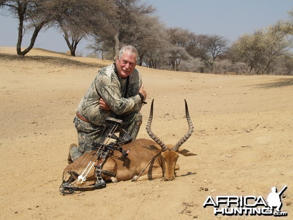 Bowhunting Impala in Namibia