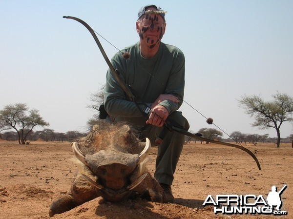 Bowhunting Warthog in Namibia