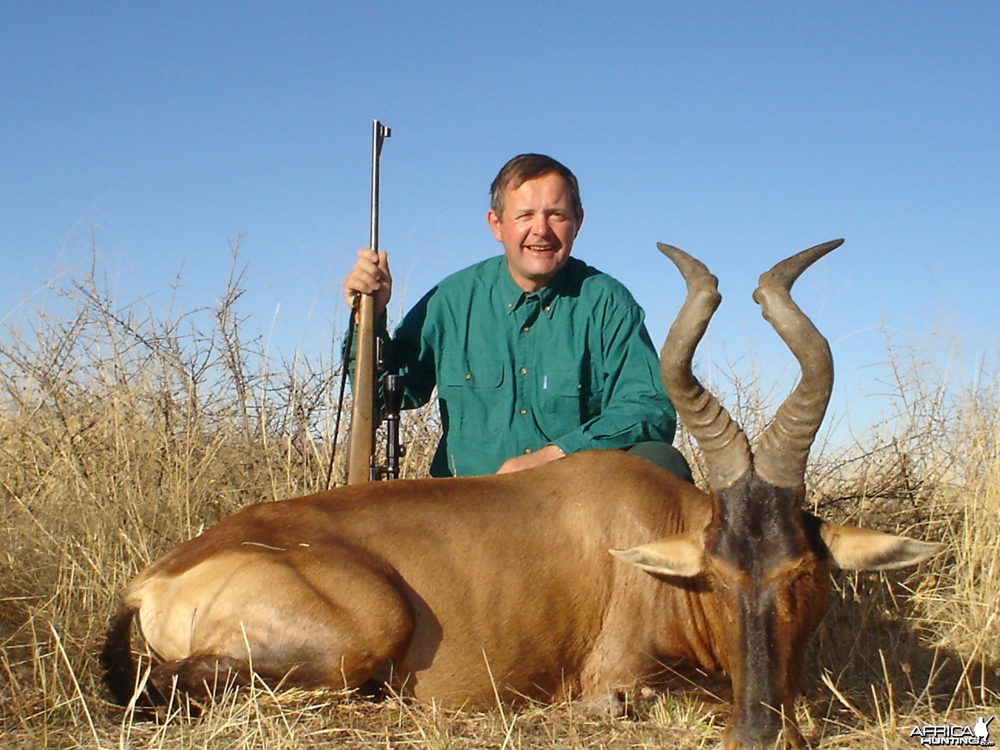 Hunting Red Hartebeest in Namibia
