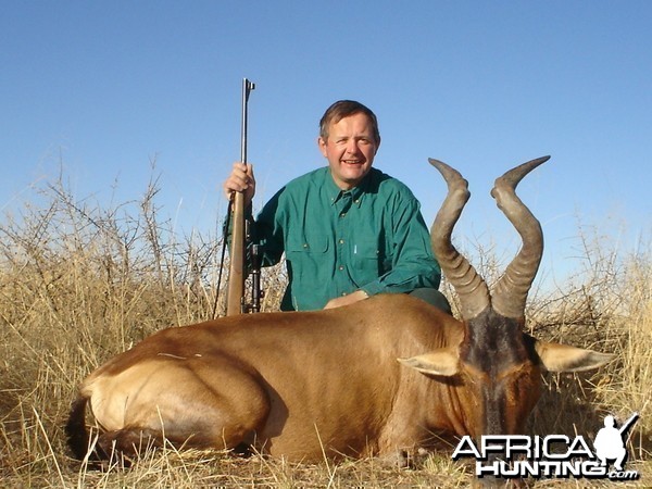 Hunting Red Hartebeest in Namibia