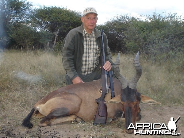 Hunting Red Hartebeest in Namibia