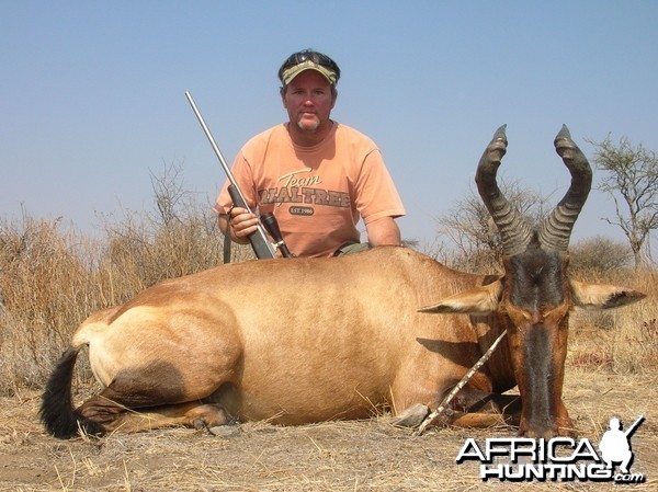 Hunting Red Hartebeest in Namibia